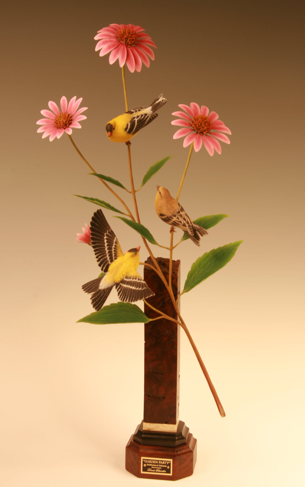 Wildfowl Design- The Carvings of Dennis Schroeder: American Goldfinches